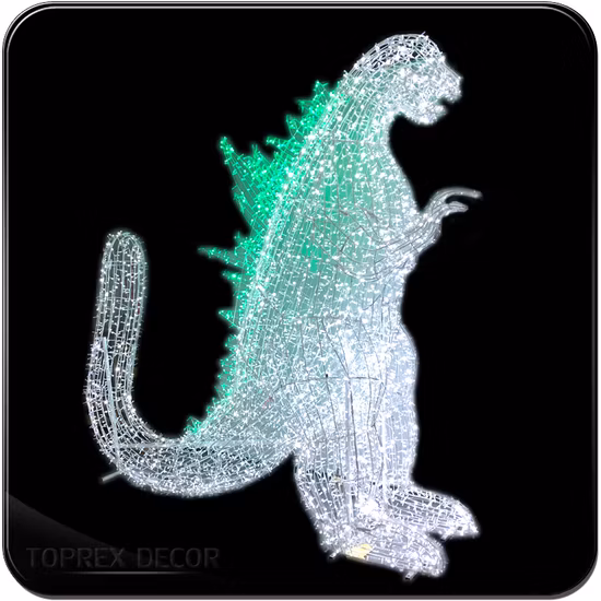 Toprex Customizable Weatherproof Street Outdoor Shopping Center Huge 3D Standing LED Motif Light