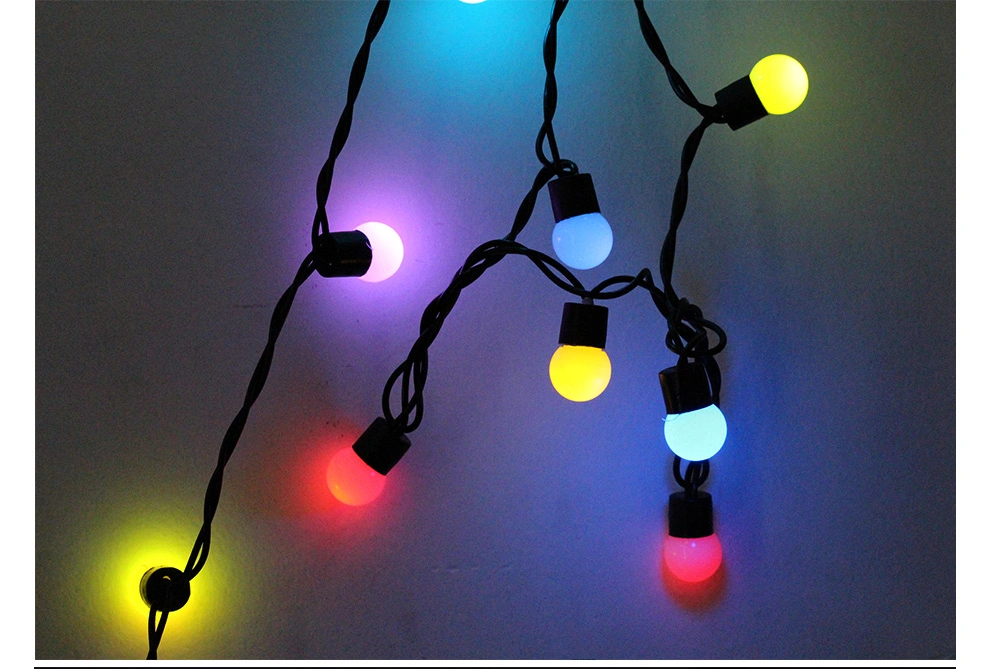 IP44 Outdoor LED Green Globe Ball String Light