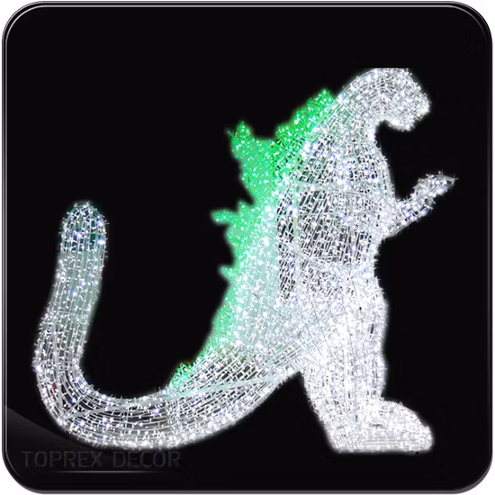 Toprex Customizable Weatherproof Street Outdoor Shopping Center Huge 3D Standing LED Motif Light