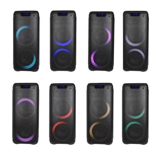 Großhandel Lautsprecher 4 Zoll wiederaufladbarer kabelloser tragbarer Bluetooth-Audiolautsprecher mit LED-Licht