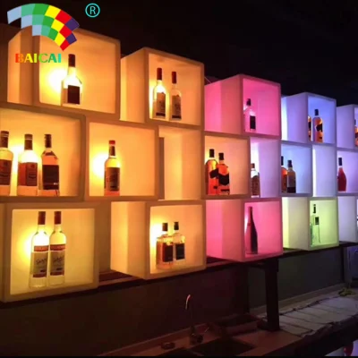 Farbwechselnde LED-Wohnmöbel aus Kunststoff