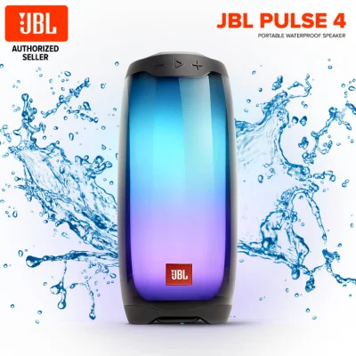 Pulse4 Kabelloser Bluetooth-Lautsprecher, Stereo-Sound mit LED-Licht, Party-Lautsprecher