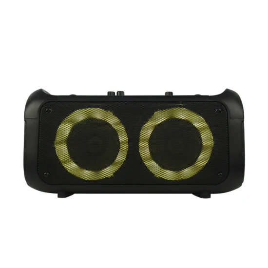 4 Zoll Heißer Verkauf Doppel Trolley Tragbare Bluetooth Lautsprecher Outdoor Party Lautsprecher mit LED-Licht