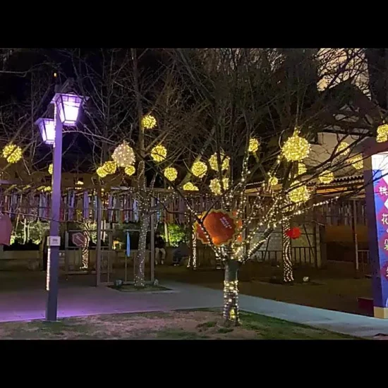 Großhandel moderne Hausgarten-LED-Außendekoration Luxus-Hängekugel-Lichterkette