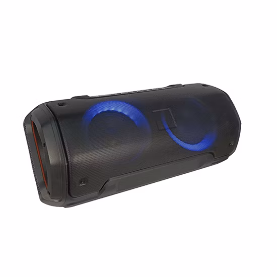 8-Zoll-Tieftöner mit Hochtöner, 100 W, 12 V, wiederaufladbare Lautsprecher, kabellose tragbare Bluetooth-Lautsprecher mit attraktivem LED-Licht